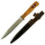 Original German WWII Nahkampfmesser Trench Fighting Knife with HJ Insignia Inlaid Wood Handle & Scabbard Original Items