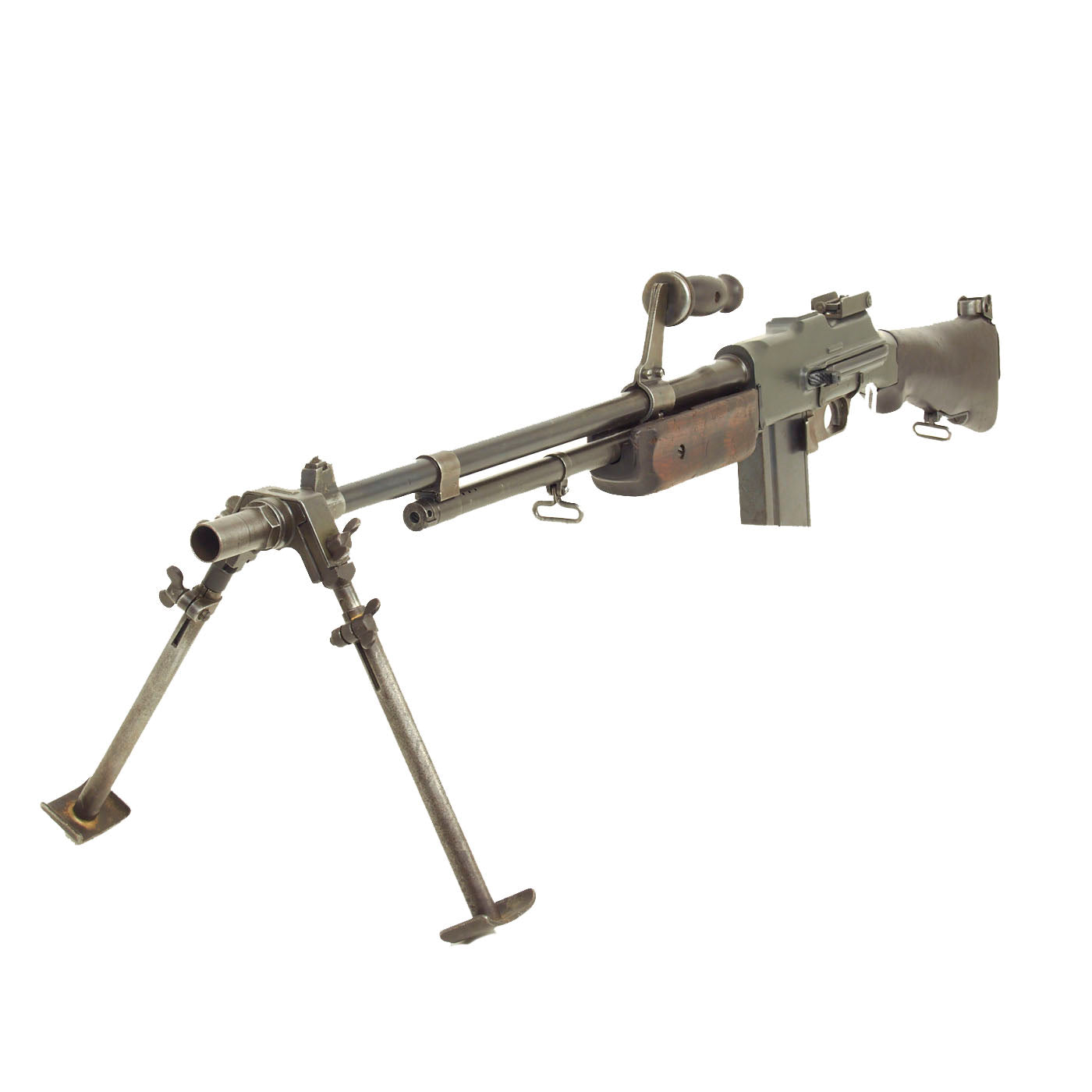 Original U S Wwii Bar Browning M1918a2 Display Gun Constructed With G International Military