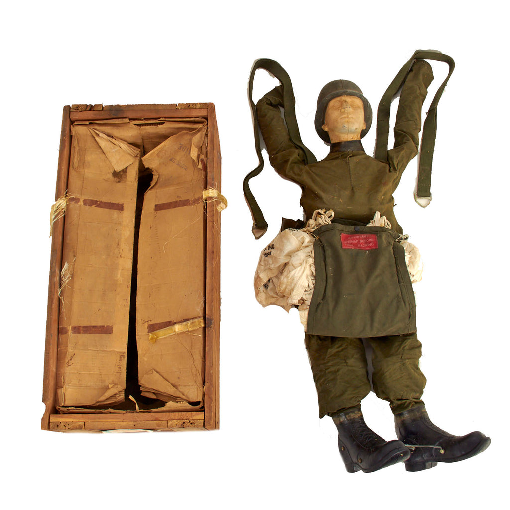 Original U.S. WWII Paradummy Gummipuppen Paratrooper Decoy Rupert Doll Original Items