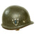 Original U.S. WWII 325th Glider Infantry Regiment Paratrooper M1 Helmet with Westinghouse Jump Liner Original Items