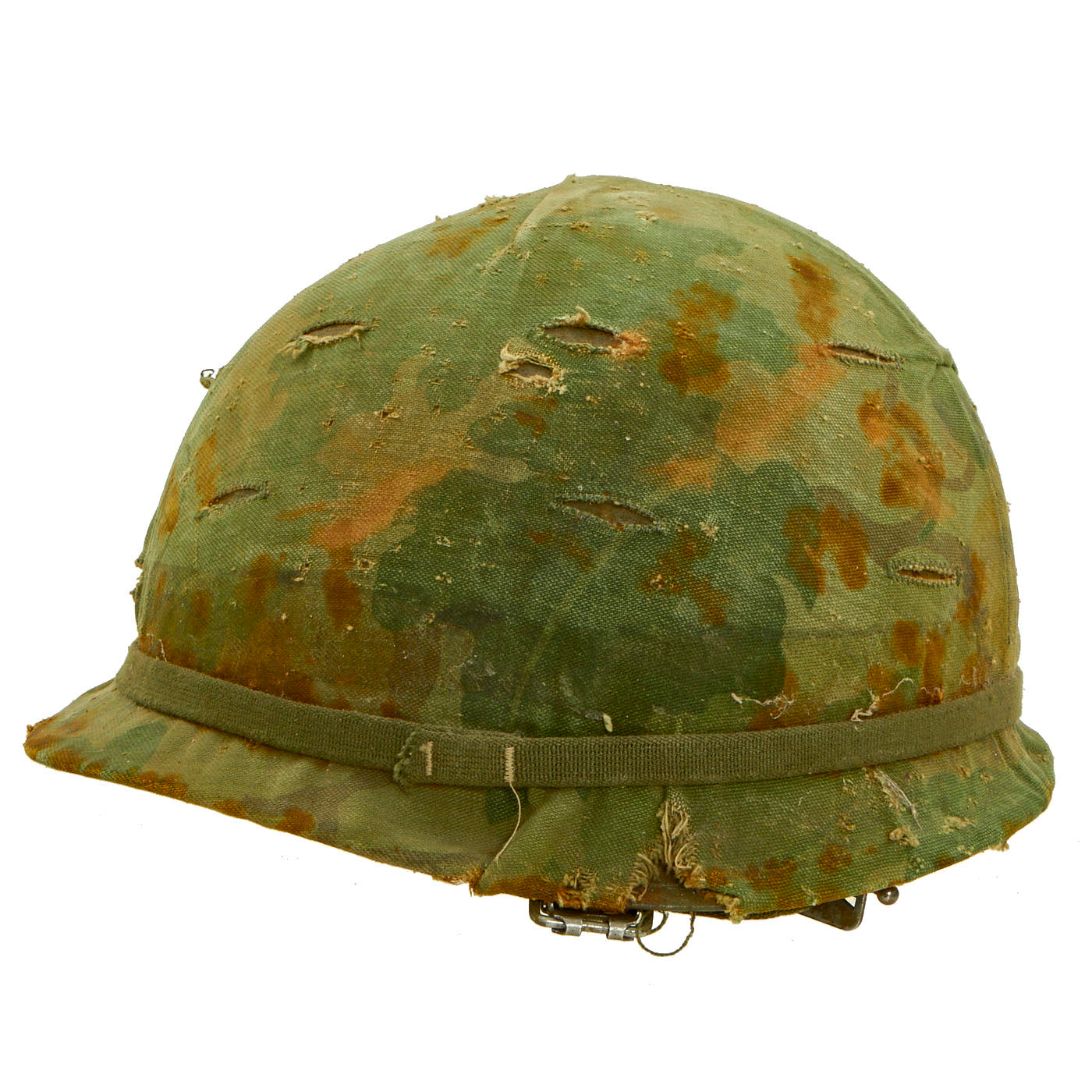 Original U.S. Vietnam War USMC M1 Helmet with Original Graffiti On Mit ...