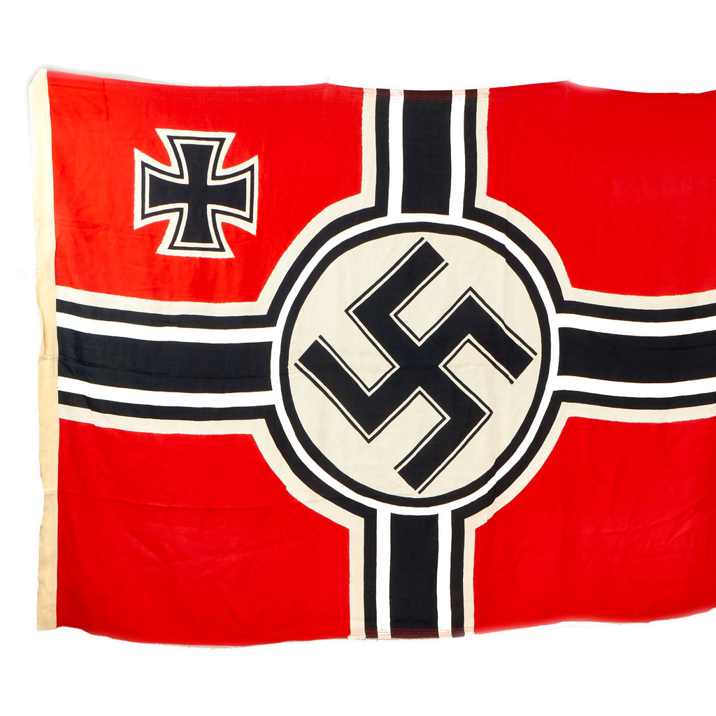 Original German WWII Unissued Kriegsmarine 150cm x 250cm Naval Battle Flag without Halyard - Reichskriegsflagge Original Items