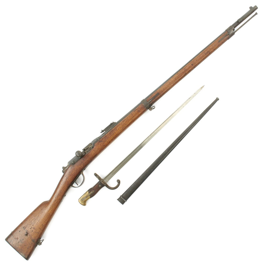 Original French MLE 1866-74 Gras Converted Rifle by St. Étienne with M1874 Gras Bayonet - Dated 1869 Original Items