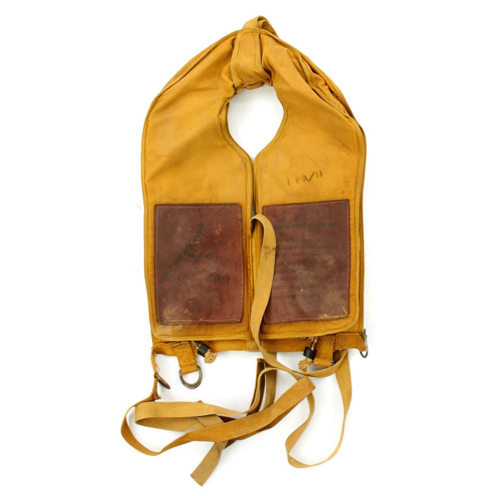 Original U.S. WWII USAAF Mae West B-5 Aviator Pneumatic Life Vest by Firestone  - July 1945 Original Items