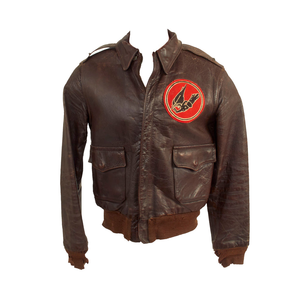 Original U.S. WWII Named A-2 Leather Flight Jacket - 83rd Bombardment Squadron, 12 Bombardment Group Original Items