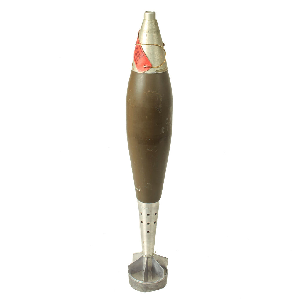 Original U.S. Vietnam War Inert M362A1 HE 81mm Mortar Round - Dated 1963 Original Items