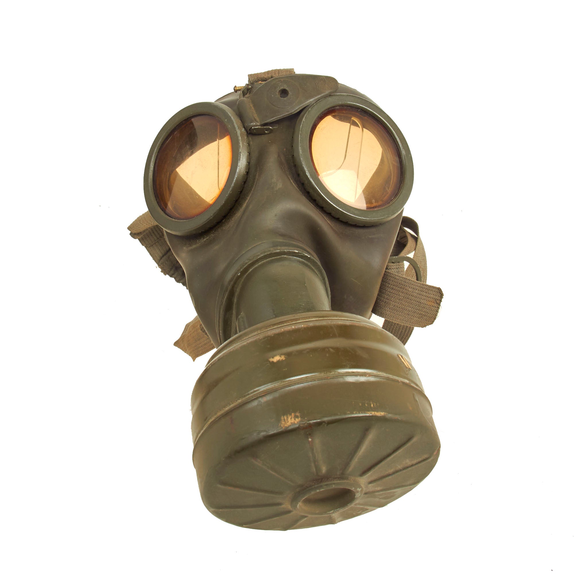 German/Spanish WWII Gas Mask & Filter Without Can (M30/M38) - SARCO, Inc
