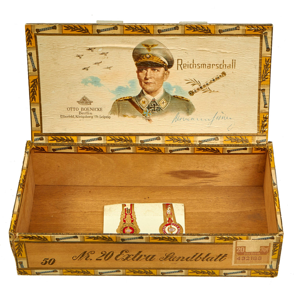 Original Rare German WWII Reichsmarschall Hermann Göring Empty Cigar Box by Otto Boenicke Original Items