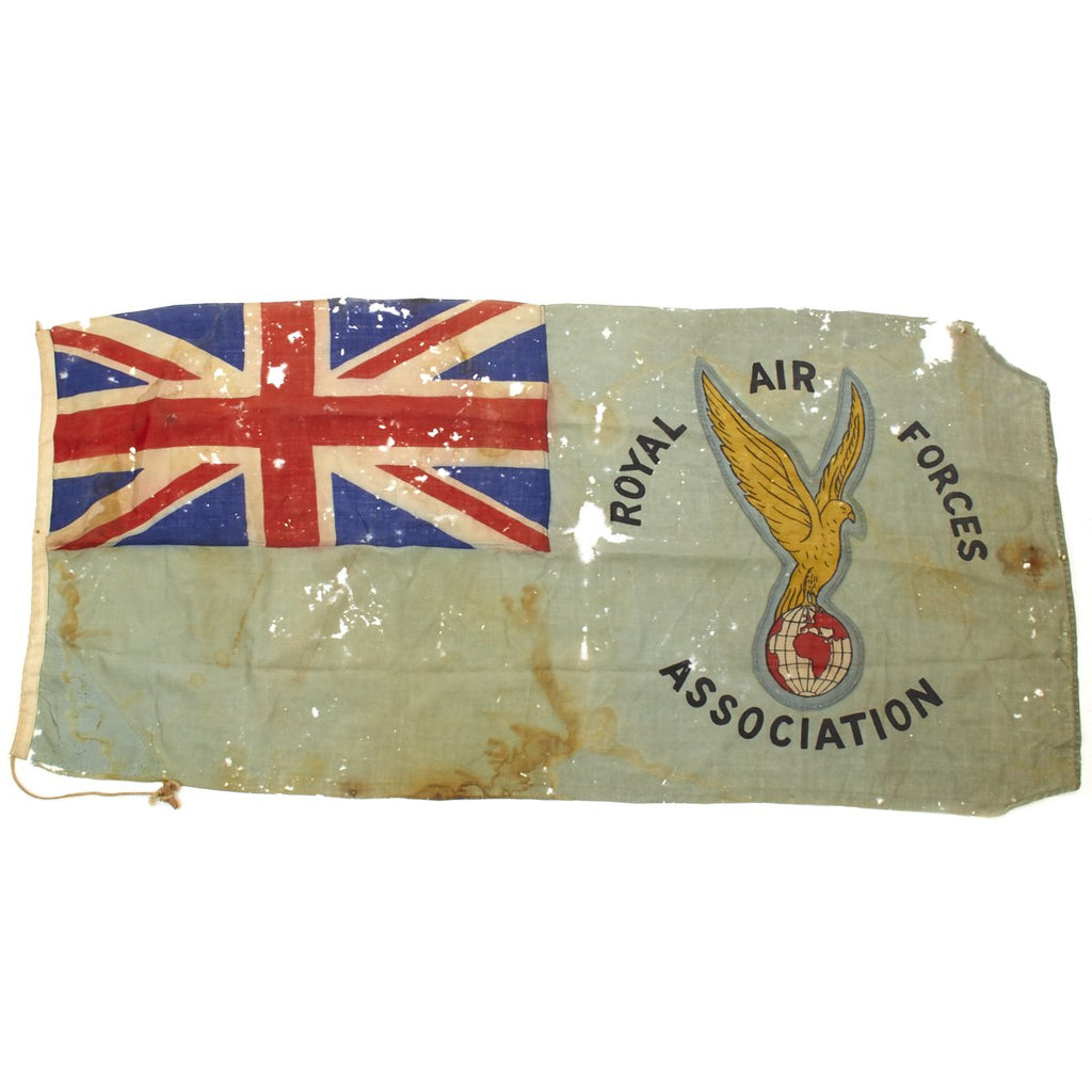 Original British WWII Royal Air Forces Association Flag - 71 x 33 Original Items