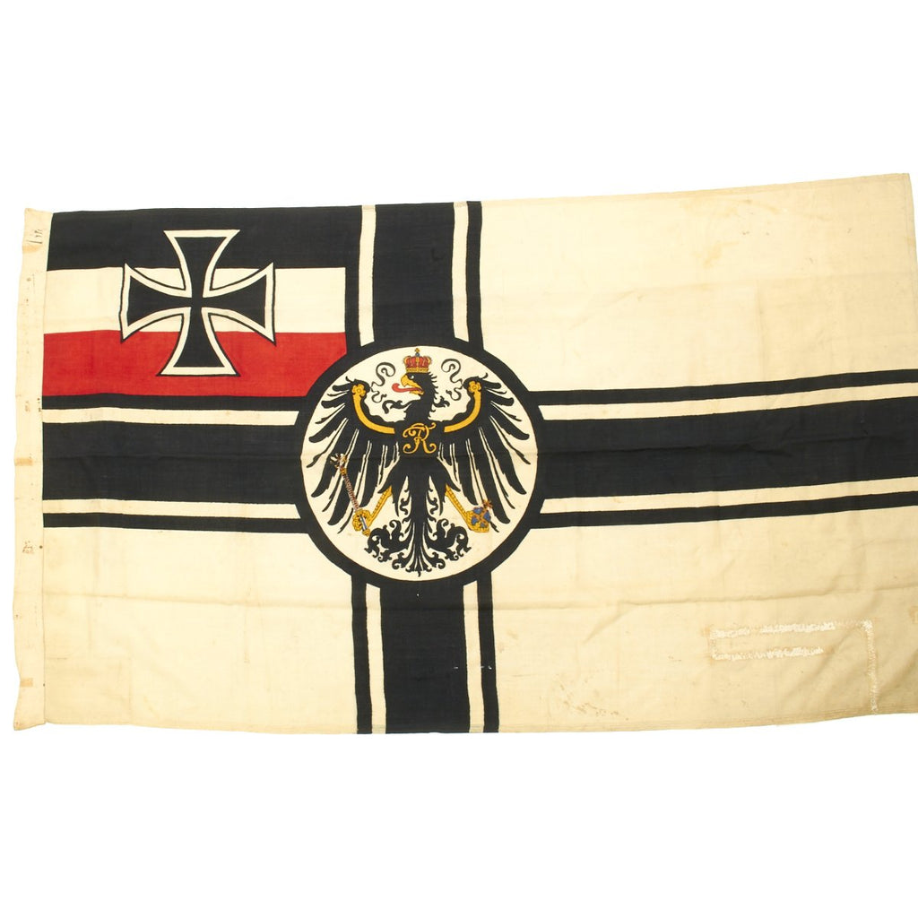 Original Imperial German WWI Naval Gaffel Mounted Battle Flag 1.2m x 2m - Kriegsflagge Original Items