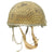 Original WWII British MKII Paratrooper Helmet with Net and Chin Strap - Dated 1944 Original Items