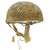 Original WWII British MKII Paratrooper Helmet with Net and Chin Strap - Dated 1944 Original Items