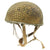 Original WWII British MKII Paratrooper Helmet with Net and Chin Strap - Dated 1944 Original Items