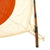 Original Japanese WWII Pilot Bail Out Float Flag with Telescoping Staff - 30" x 39" Original Items