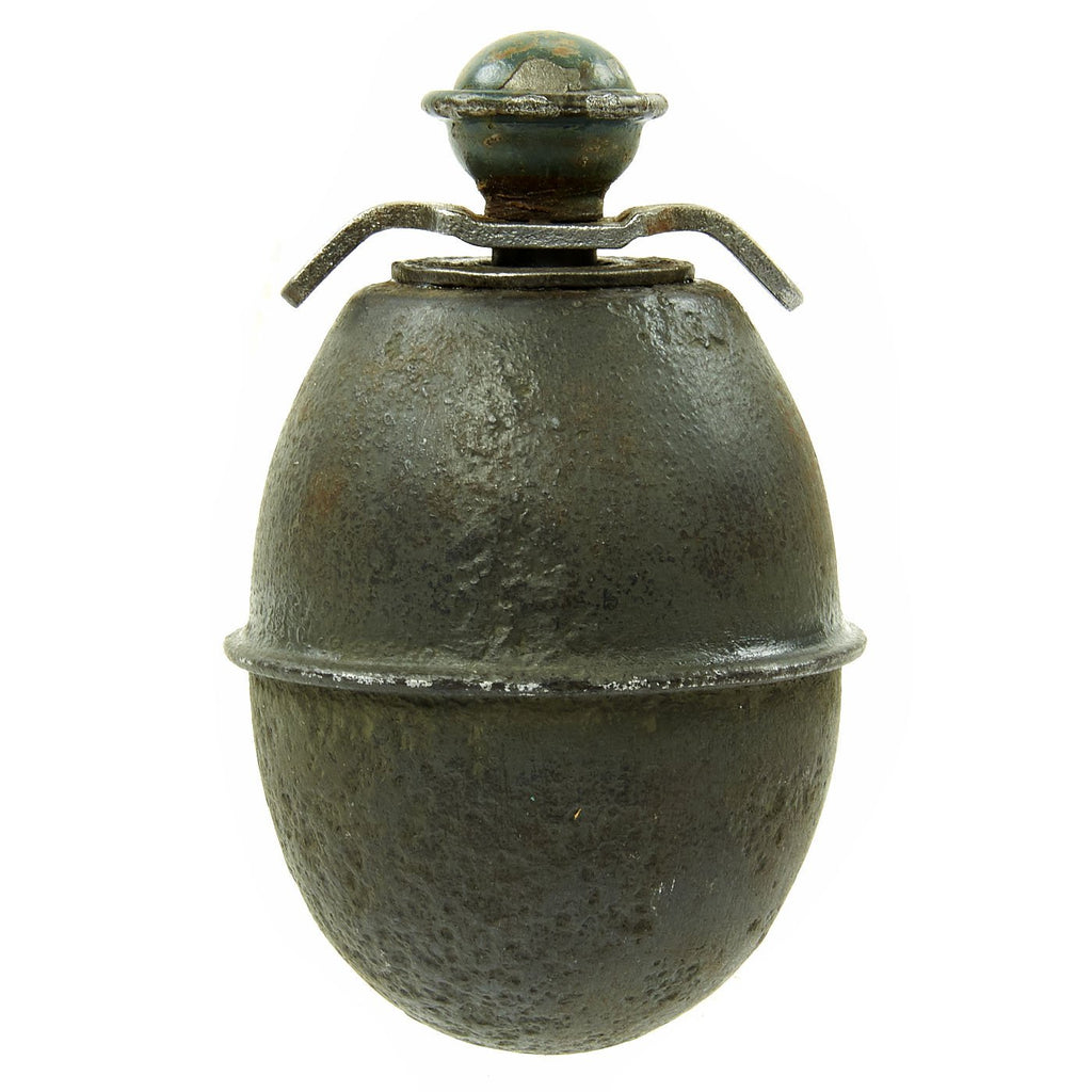 Original German WWII Model 39 Inert Egg Hand Grenade with 1943 dated Fuze - Eierhandgranate Original Items