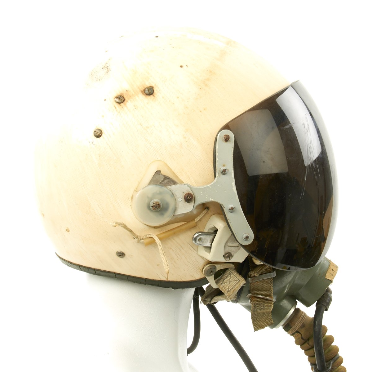 Original Cold War Soviet MIG Jet Fighter Flying Helmet ZSh-5MKV2 with ...