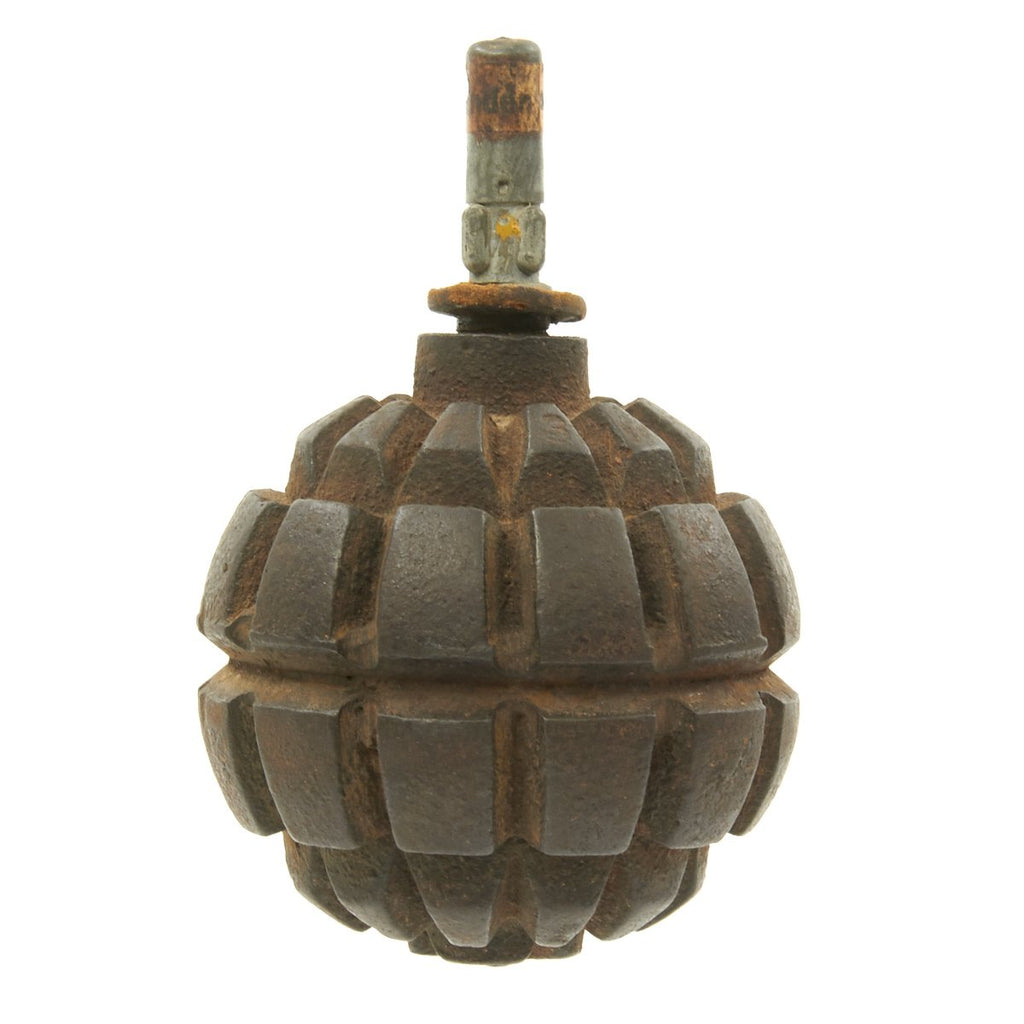 Original German WWI Early Model 1913 Inert Ball Hand Fragmentation Grenade - Kugelhandgranate Original Items