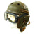 Original U.S. WWII M38 Tanker Helmet by Sears Saddlery Co. with M-1944 Polaroid Goggles - Size 7 1/4 Original Items