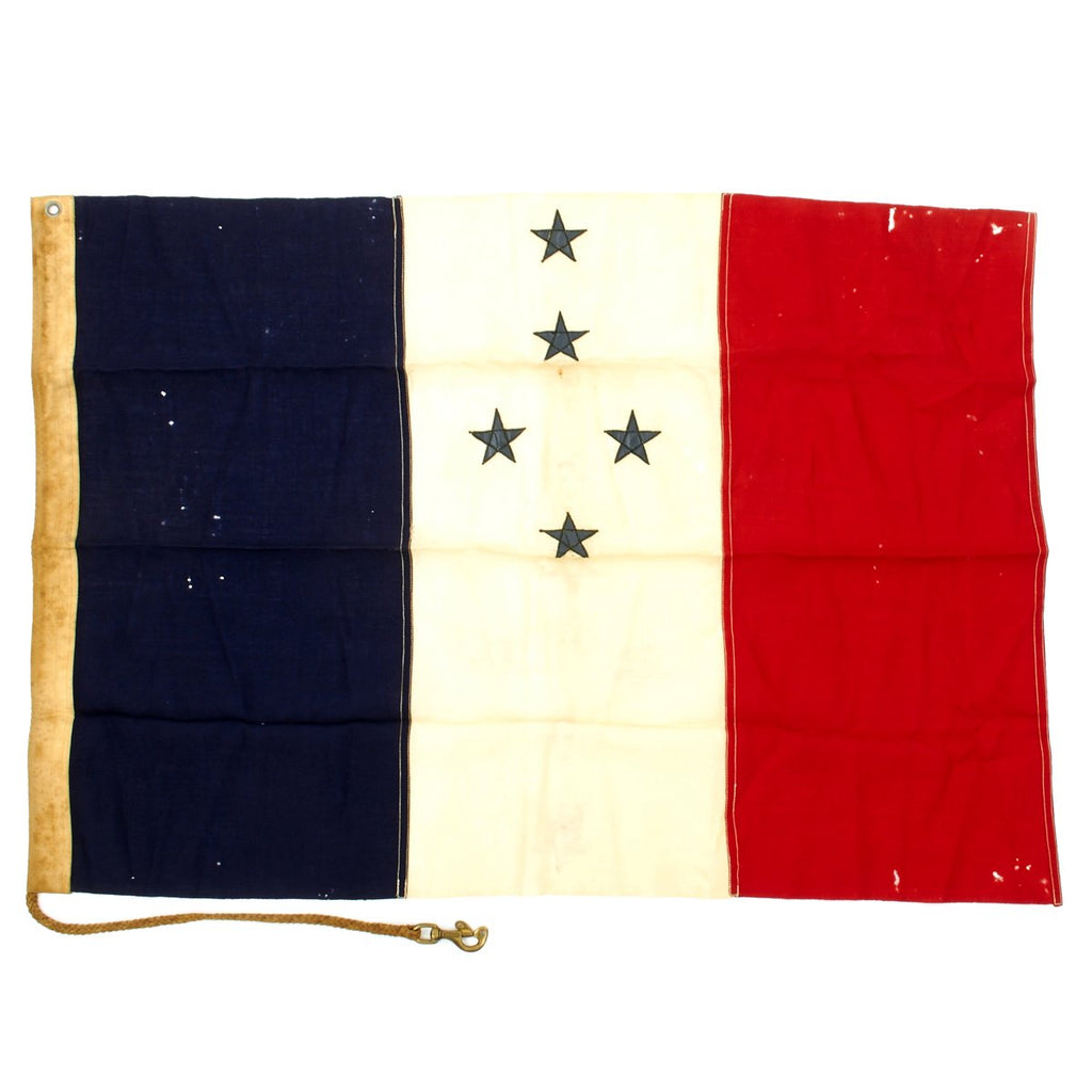 Original WWII French Navy Admiral Flag Original Items