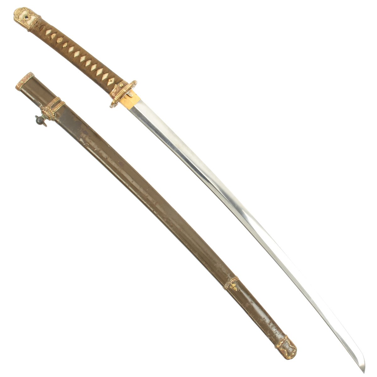 Original WWII Japanese Army Officer Shin-Gunto Katana Sword by KANEMOR –  International Military Antiques