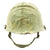 Original U.S. WWII Vietnam War M1 Paratrooper Helmet with USMC Reversible Camouflage Cover Original Items