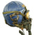 Original U.S. Navy USN 1950s Gentex H-4 Flight Helmet with Cloth Helmet, Boom Mic, Oxygen Mask and Googles Original Items