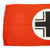 Original German WWII Balkan Cross Tank Identification Flag - 76" x 36" Original Items