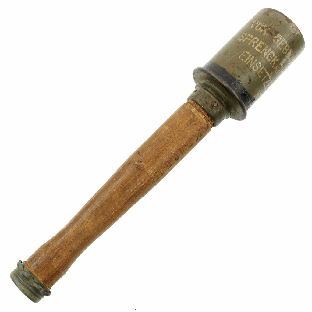 Original German WWI Model 1917 Stick Grenade with Full Markings and 1918 Date -  Stielhandgranate M17 Original Items