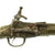 Original 19th Century Greek or Balkan Embossed Brass Clad Miquelet Lock Rat Tail Pistol - circa 1800 Original Items