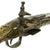 Original 19th Century Greek or Balkan Embossed Brass Clad Miquelet Lock Rat Tail Pistol - circa 1800 Original Items