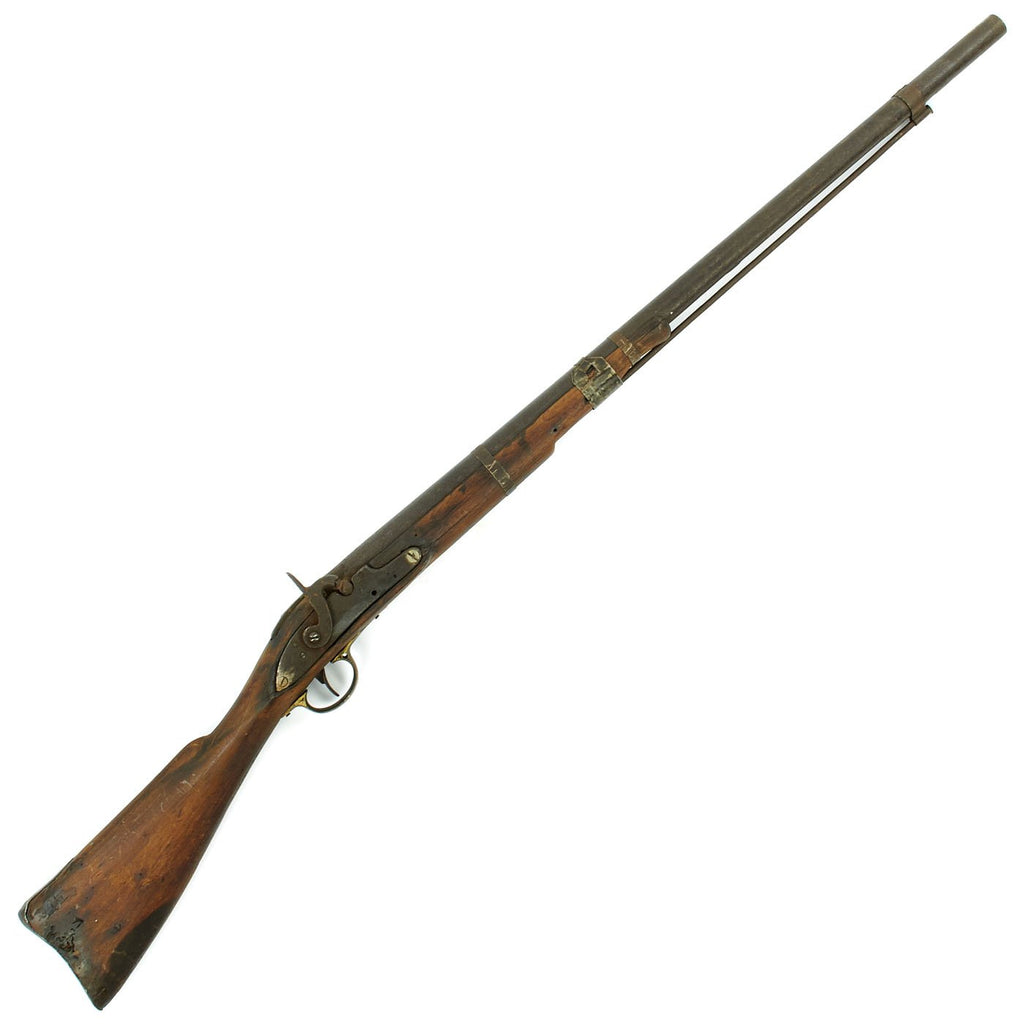 Original Brown Bess Type Musket Converted to Percussion Half Stock Trade Gun circa 1835 - As Found Original Items