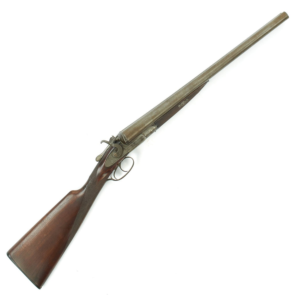 Original British J & W Tolley  Double Barrel 11 Gauge Short Shotgun marked to "Pistol Pete" Bowdoin - Serial 3009 Original Items