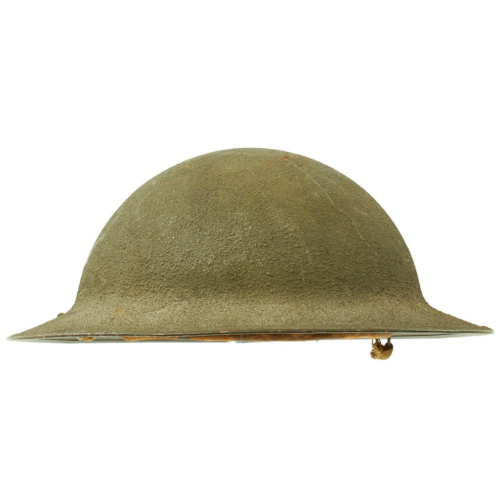 Original U.S. WWII M1917A1 Named Kelly Helmet with Textured Paint - Lt. J.H. Wright Original Items