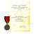 Original German WWII Eastern Front Medal with Award Document Dated 1942 Original Items