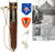 Original U.S. WWII Iwo Jima WIA Parmarine Named Marine Raider Stiletto Grouping Original Items