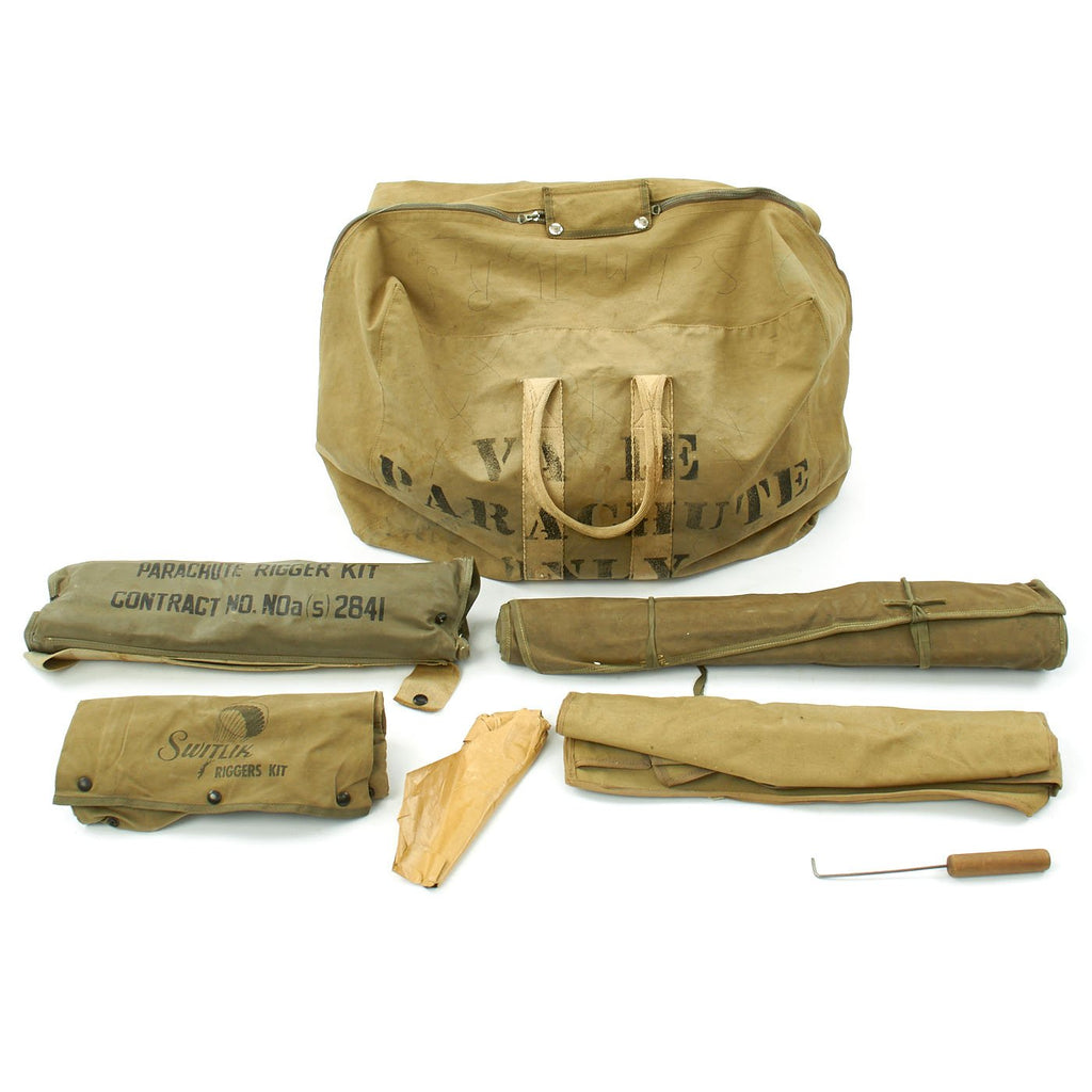 Original U.S. WWII Parachute Rigger Kit with Acessories and Tools Original Items