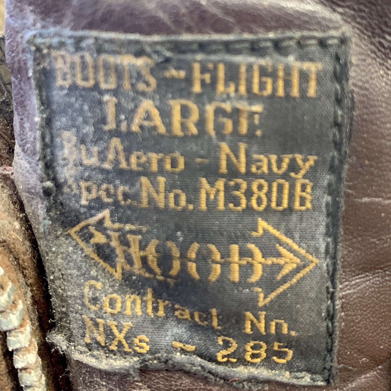 Original U.S. WWII Navy Pilot Winter Flying Boots M380B by Hood