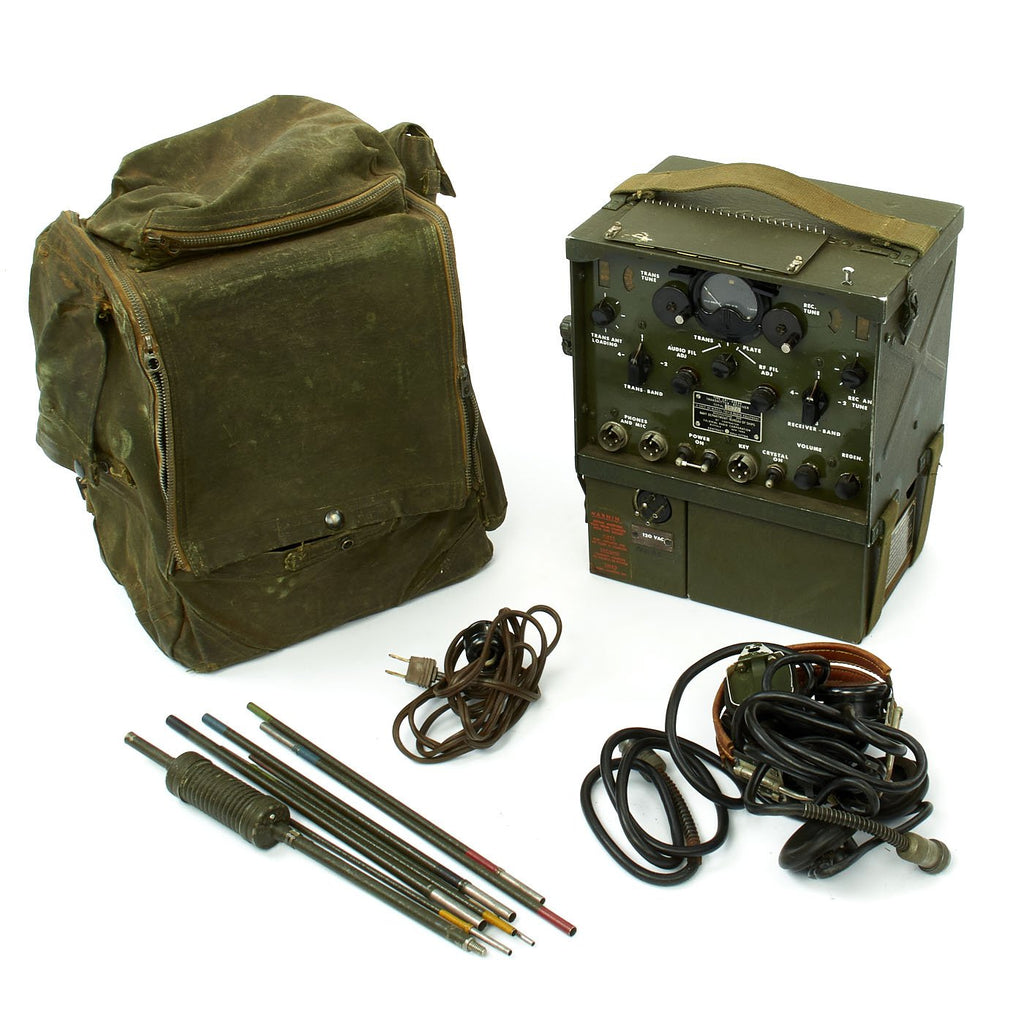 Original U.S. WWII Navy USMC Navajo Code Talker TBY-4 Radio - CRI-43044 Receiver CLG-20206 Power Unit Original Items