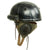 Original WWII Canadian Tanker Crash Helmet with Earphone "Scrum" - Size 6 7/8 Original Items