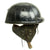 Original WWII Canadian Tanker Crash Helmet with Earphone "Scrum" - Size 6 7/8 Original Items