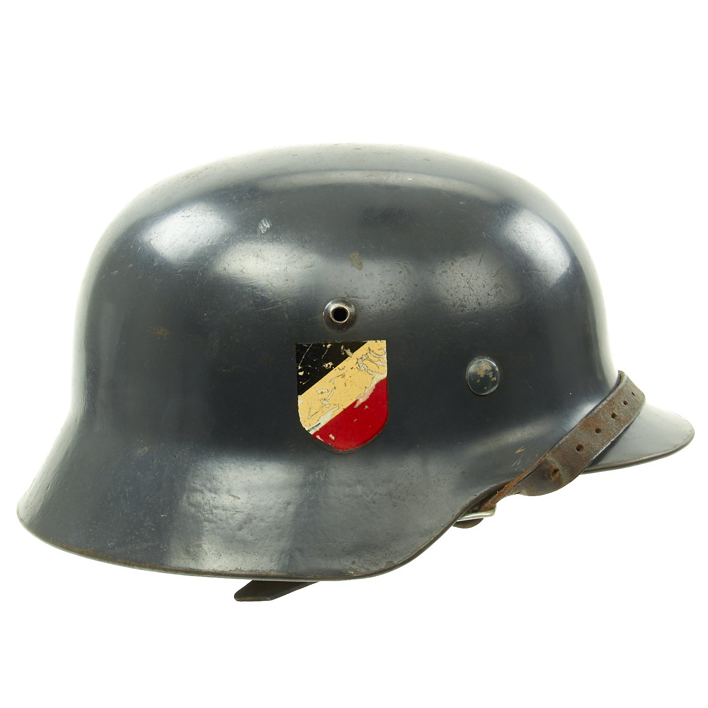  German WWII Helmet Liner M31 & Chin Strap- Dated 1943, Size  64/56 (US 7) : Everything Else