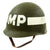 Original U.S. WWII MP Military Police M1 Helmet Liner by Westinghouse Original Items