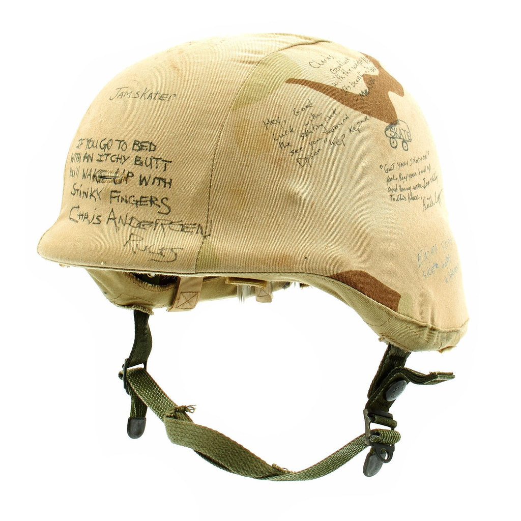 Original U.S. Operation Iraqi Freedom Personalized PASGT Helmet Original Items