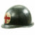 Original U.S. Korean War USN Corpsman Medic M1 McCord Rear Seam Helmet with WWII MSA Liner Original Items