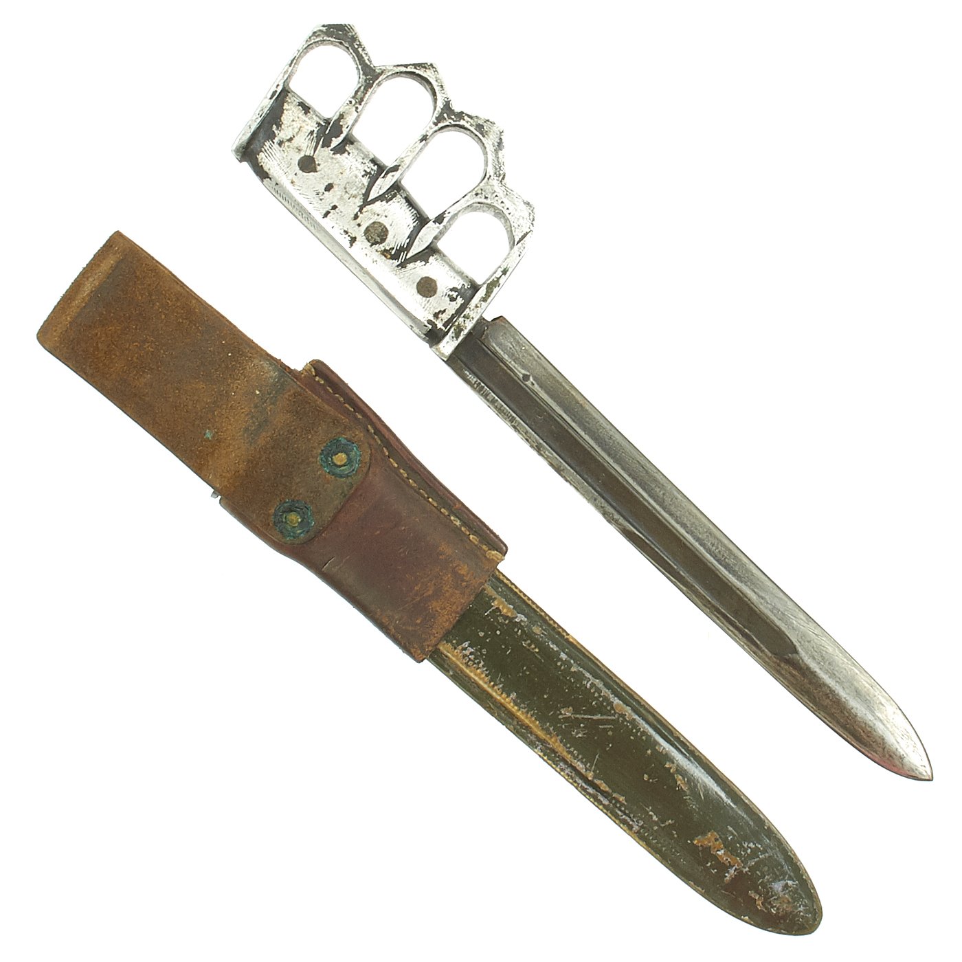 Original U.S. WWII Custom Knuckle Duster Fighting Knife As Seen in Boo – International  Military Antiques