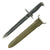 Original U.S. WWI / WWII M1905 Springfield Cut-Down 10" Rifle Bayonet with M7 Scabbard - dated 1914 Original Items