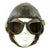 Original German WWII Luftwaffe Model LKpW101 Leather Flying Helmet by Siemens with Tinted Goggles Original Items