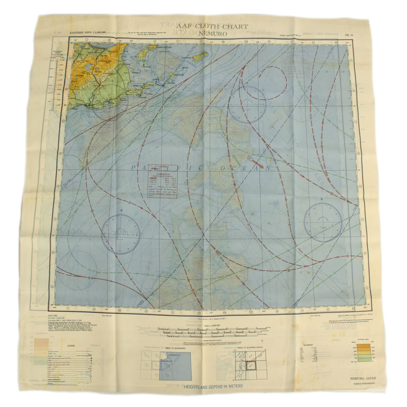 Original U.S. WWII Army Air Forces Escape and Evasion “Silk” Map Lot - –  International Military Antiques