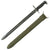 Original U.S. WWII M1942 Garand Rifle 16 inch Bayonet by PAL with Repaired M3 Scabbard - dated 1942 Original Items