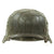 Original German WWII Named Army Heer M40 Chicken Wire Steel Helmet with Size 58 Liner - ET66 Original Items